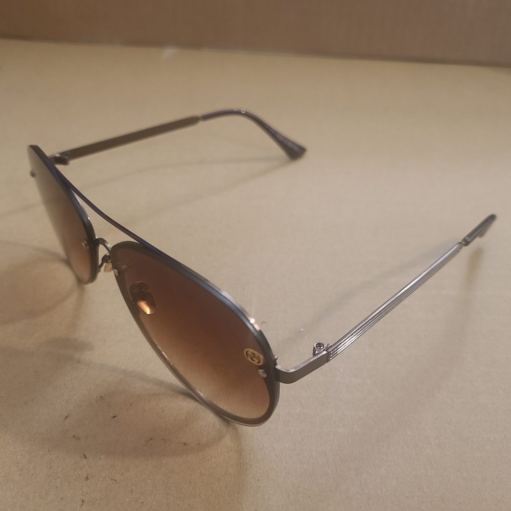 Gucci Brown Aviator Sunglasses - Picture 4 of 11